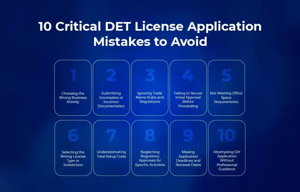 10 DET license application mistake to avoid